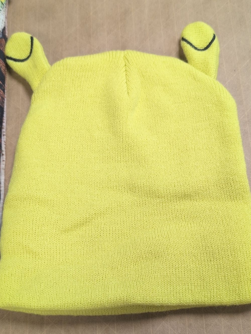 Dreamworks Bright Yellow Knit Hat with Playful Ear Accents